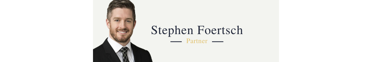 Attorney Stephen Foertsch is named partner of Bruno Law.