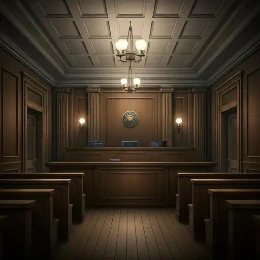 Federal Courtroom Interior